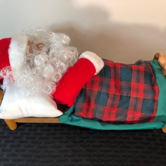 Vintage 1992 Telco Sleeping Santa Claus Sleeps Snores - Picture 7 of 11